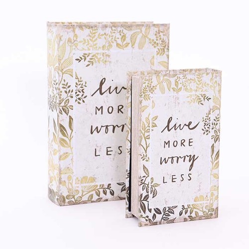 Scatola libro foglie - , e