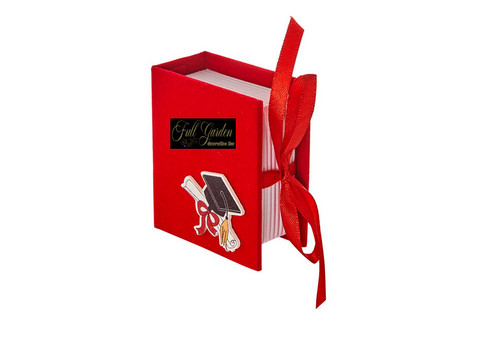 Scatola libro velluto - scatola, laurea