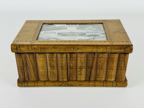 Scatola libro legno con - scatola,