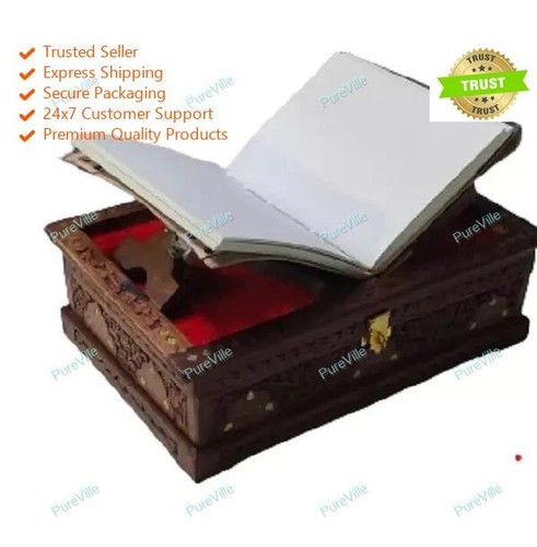 Scatola legno libro sacro - libro,